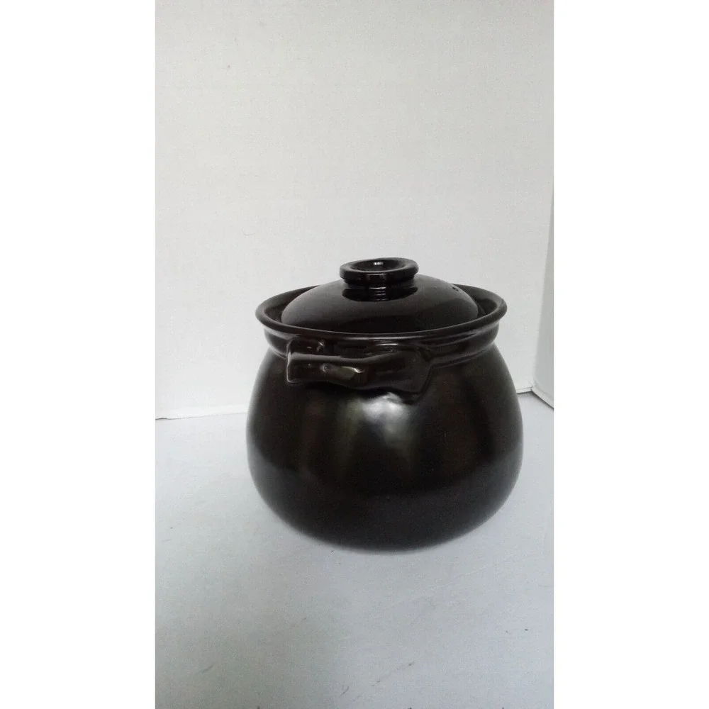 Clay Pot‎ Casserole Dish with Lid, Ceramic Cookware, Soup Stew Pot